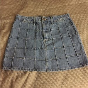 Denim jean skirt